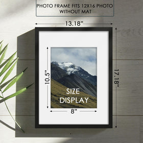 Fisnish 8.5x11 photo with mat display highlights memories with a clean border.