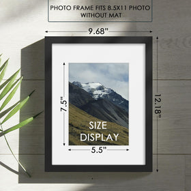 Fisnish 85x11 frame back-hardware for secure wall mounting
