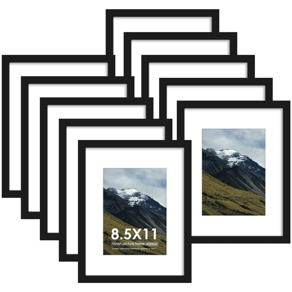 Fisnish 85x11 frame matte-front view, ideal for an elegant wall gallery