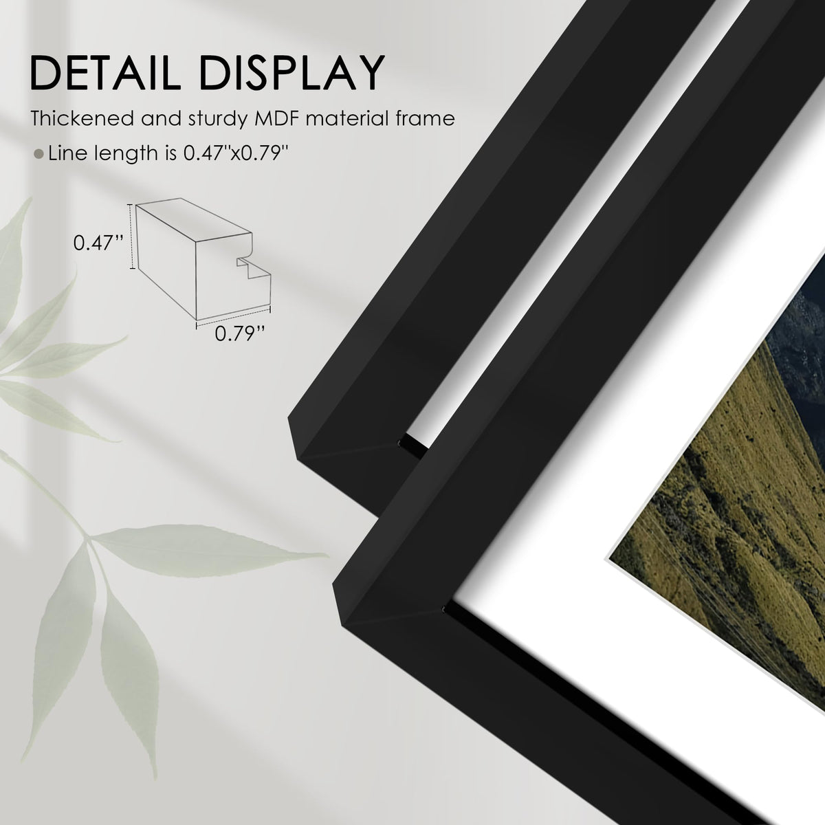Fisnish 85x11 frame no-mat display for a bold single-photo showcase