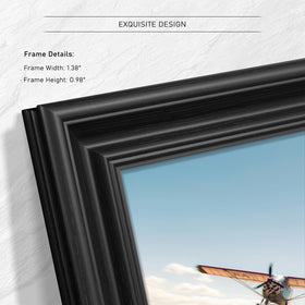 Fisnish 8x10 frame black back panel offers sleek, refined finish
