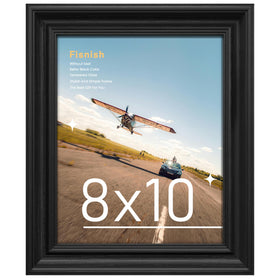 Fisnish 8x10 frame front view highlights vintage texture for refined display