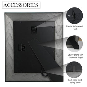 Fisnish 8x10 frame table-top display black adds refined desk display