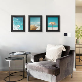 Fisnish 8x10 frame woodgrain texture adds depth to wall or desk displays