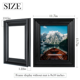 Fisnish 8x10 frame wall-mount black for elegant home decor