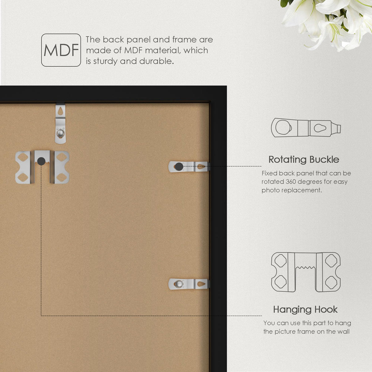 Fisnish A2 frame in a bedroom setup for stylish decor