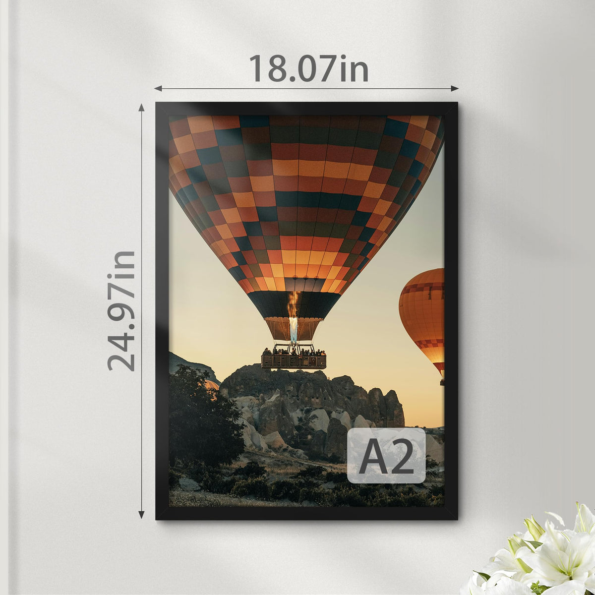 Fisnish A2 frame spring loaded back for quick photo swaps
