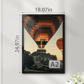Fisnish A2 frame spring loaded back for quick photo swaps