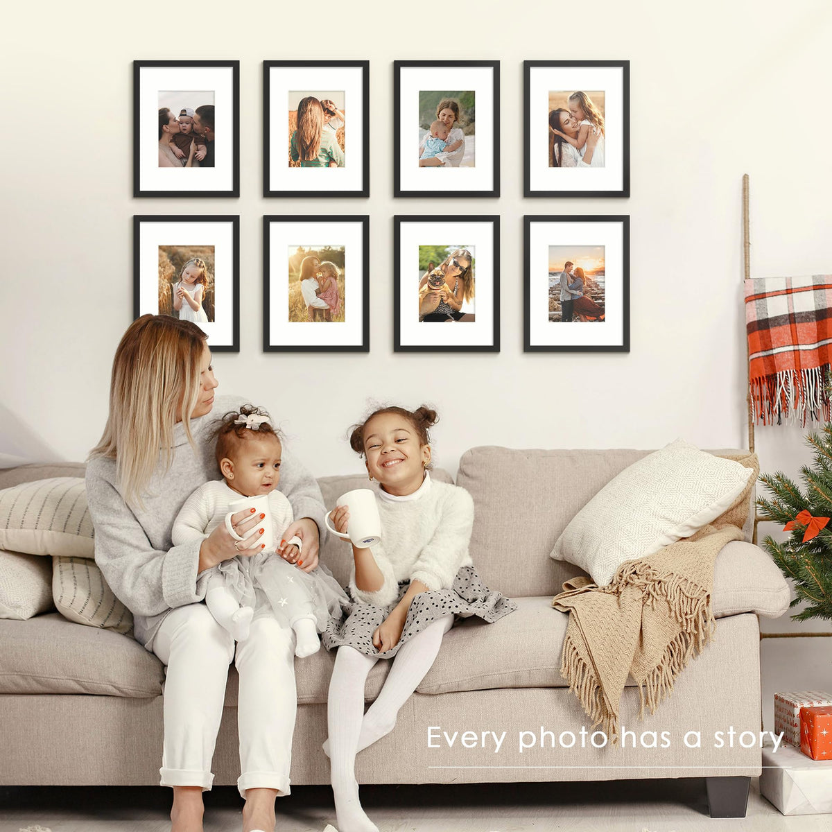 Fisnish gallery-wall setup adds timeless style to rooms.