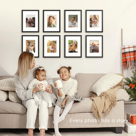 Fisnish gallery-wall setup adds timeless style to rooms.