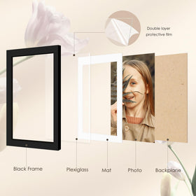 Fisnish hanging hardware kit enables easy, secure wall mounting.