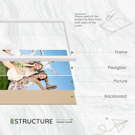 Fisnish 8x10 matte-finish frames showcase photos without mats