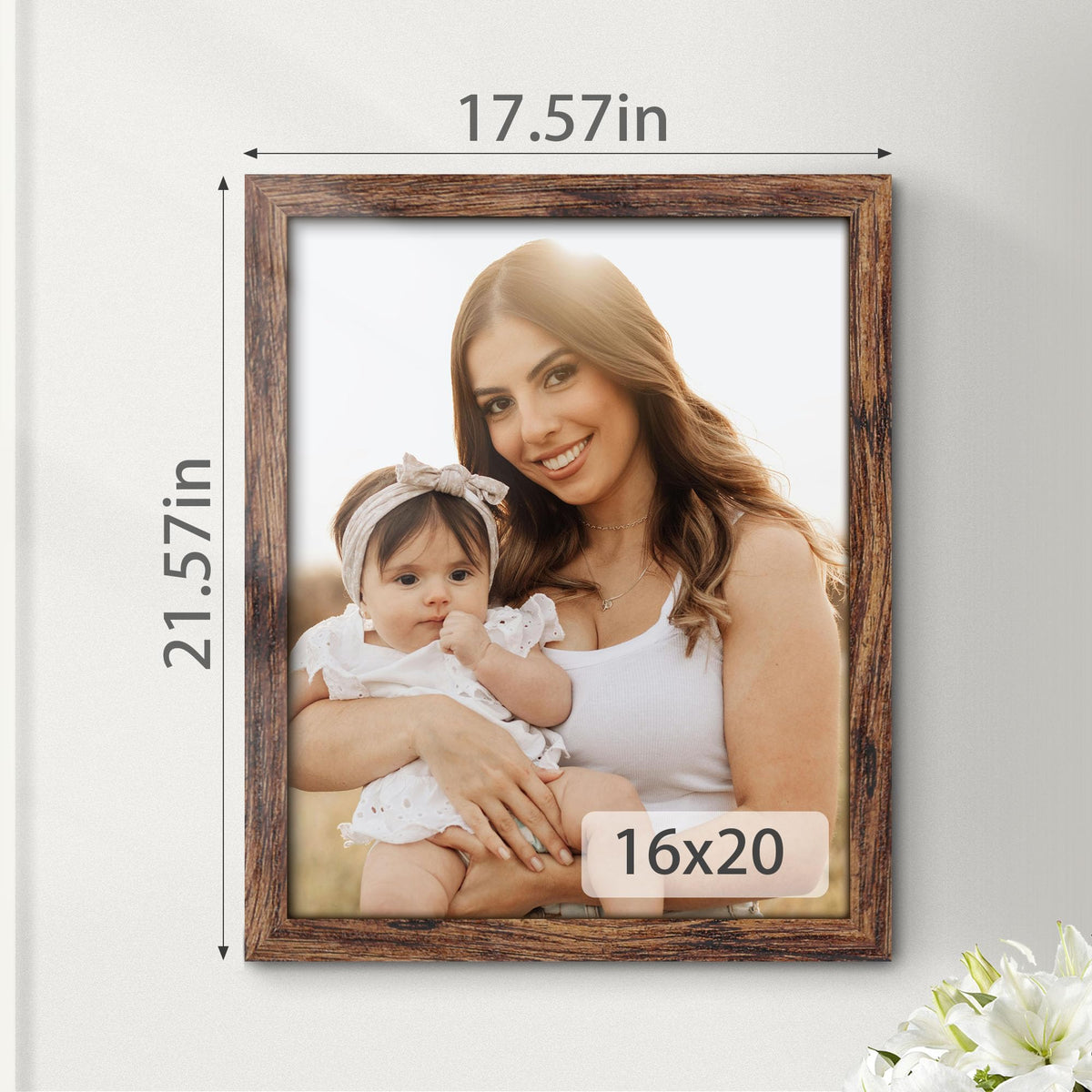 Fisnish plexiglass 16x20 panel provides crystal-clear visibility