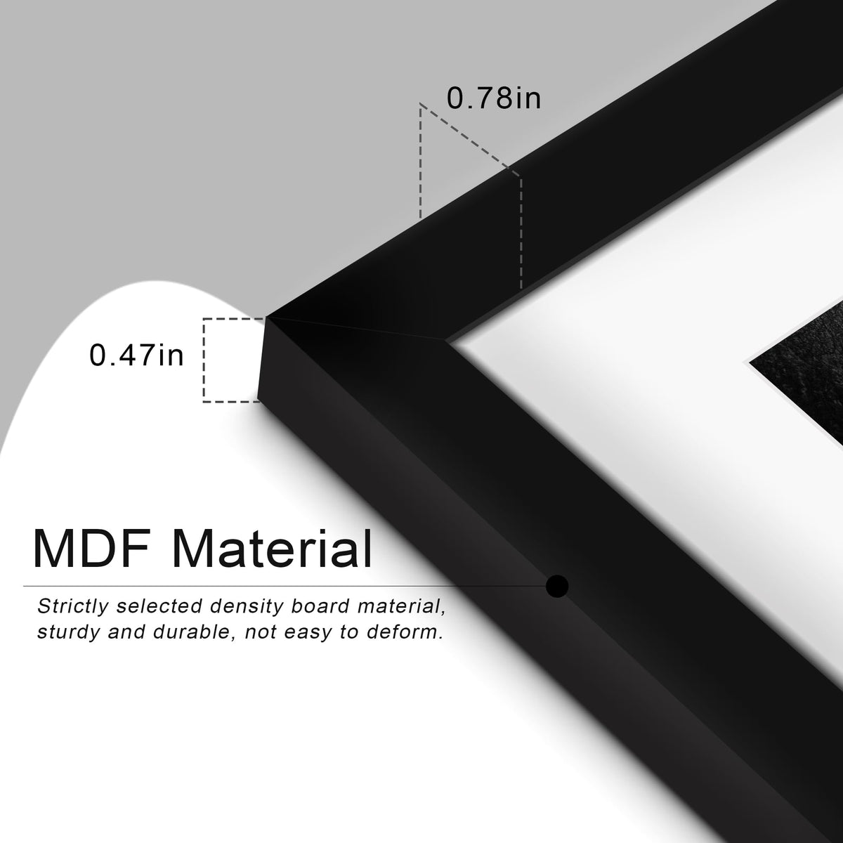 Fisnish plexiglass protection front keeps photos safe and crystal clear