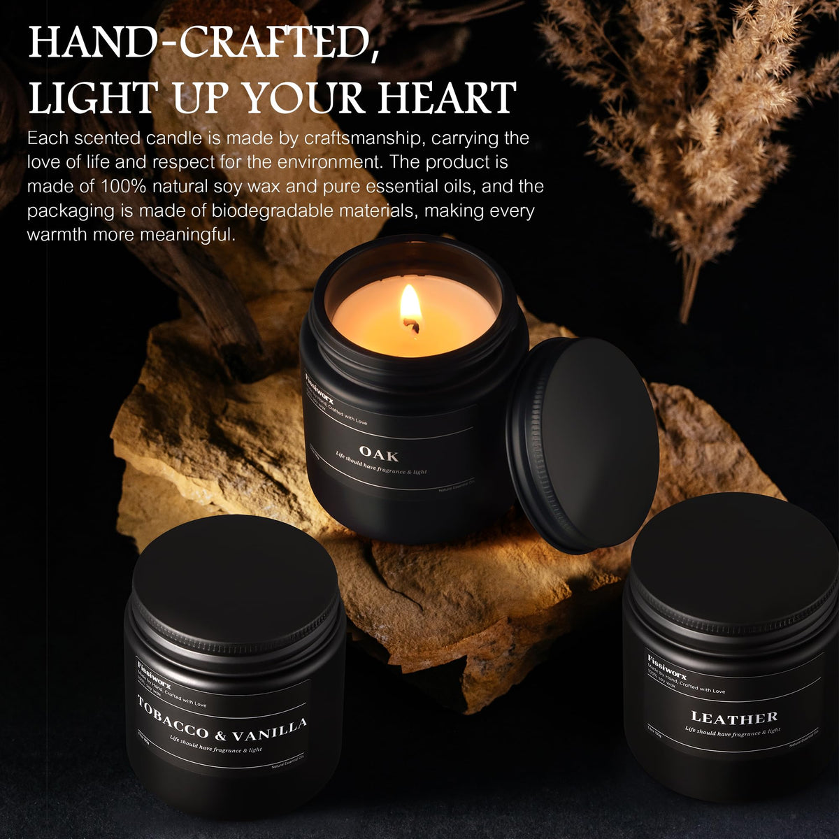 FISSIWORX gift box candle set ready for birthdays and special occasions.