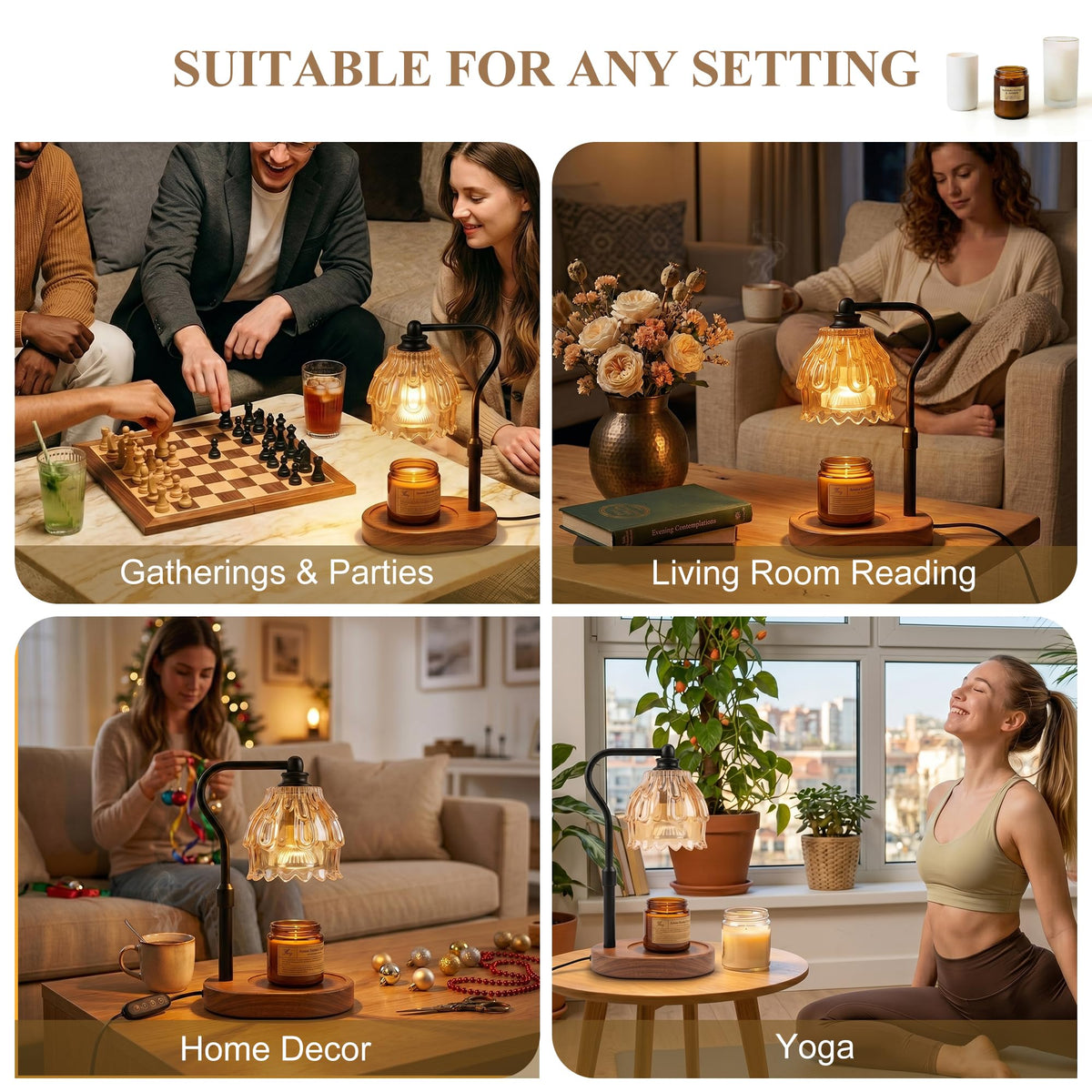 Safety notes and usage guidance for Fitrobust candle warmer lamp.