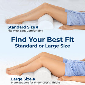 Five Stars United memory foam bolster provides steady support for back sleeping