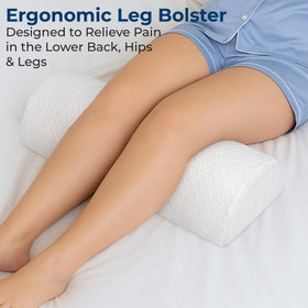 Five Stars United knee pillow side profile helps ease lower back tension during sleep