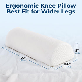 Five Stars United large knee pillow sits on bed for versatile leg elevation