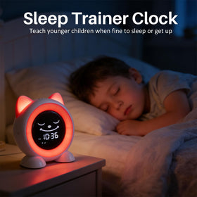 FiveHome clock shows nap timer options for 15/30/60 minutes.