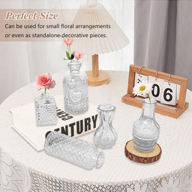 Fivenl easy-care bud vases clean by hand for lasting sparkle.
