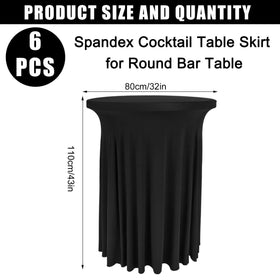 Fivenl spandex table skirt close-up showing stretch and thickness for durability.