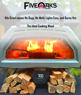 FiveOaks cherry wood sustainably sourced from Northwest PA for backyard grilling.