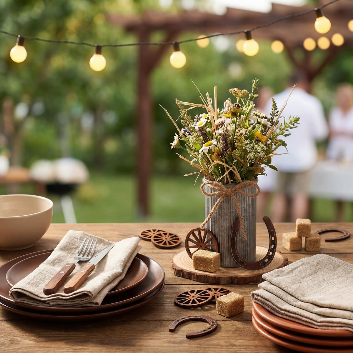Fiwochic hemp rope bows enhance rustic centerpieces and gift accents.