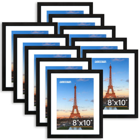 FIXSMITH 8x10 frame bulk with HD plexiglass for table or wall display.