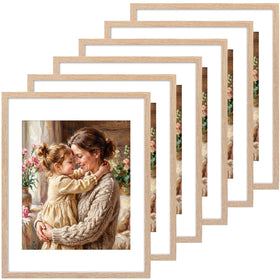 Fixwal 11x14 natural frame front view ideal for wall display