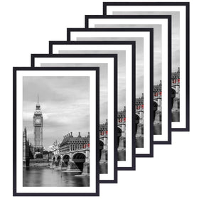 Fixwal 11x17 black frame set for wall display.