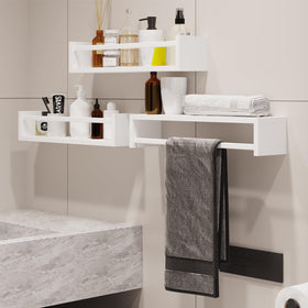 Fixwal shelves support up to 20 lbs when securely anchored