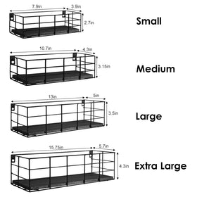 Fixwal 4-set floating shelves assembly hardware with easy installation and sturdy mounting.