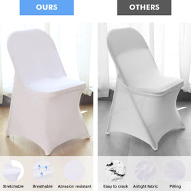 Fixwal spandex chair cover with elastic pockets for secure coverage