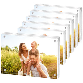 Fixwal 5x7 acrylic frame front double-sided display for two photos