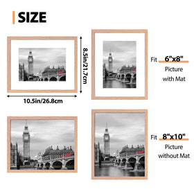 Fixwal 8x10 frame lightweight design for easy hanging.