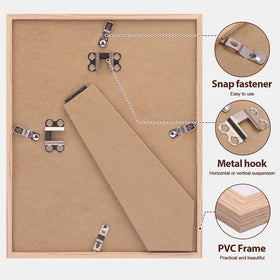 Fixwal frame with bonus non-marking nails for wall mounting.