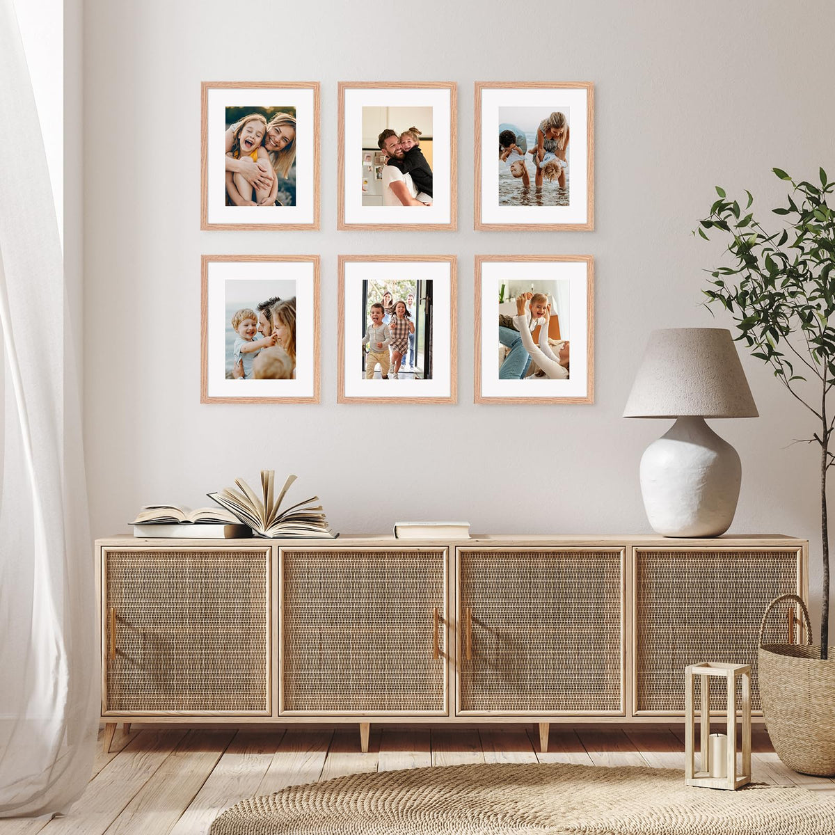 Fixwal versatile frame for wall or tabletop display in any room.