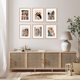 Fixwal versatile frame for wall or tabletop display in any room.