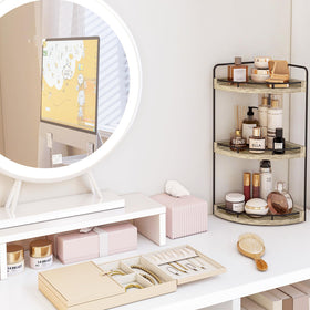 Fixwal bathroom countertop storage fits small spaces and declutters.