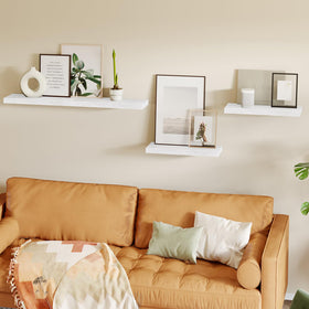 Fixwal bathroom towel display shelf keeps essentials tidy