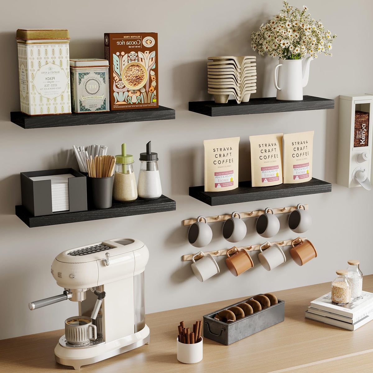 Fixwal small item display shelf keeps counters clear