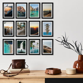 Fixwal black frames with ultra-slim bezel highlighting memories.