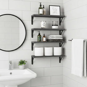 Fixwal cat-friendly shelves doubling as cozy elevated perches.