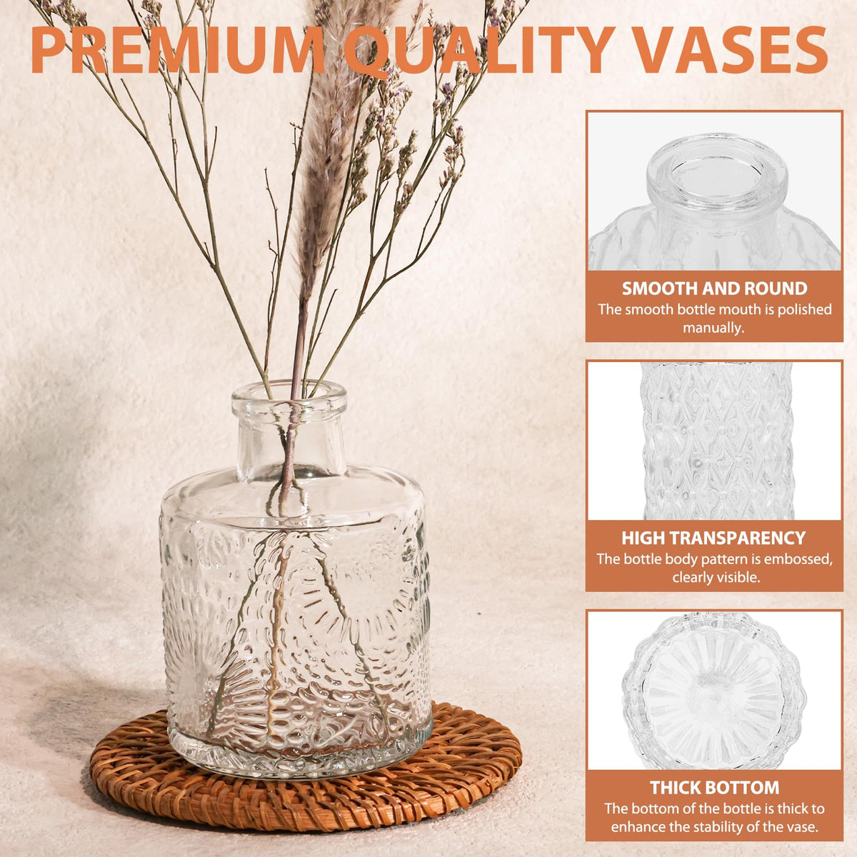 Fixwal centerpiece decor vases 36pc for versatile home styling