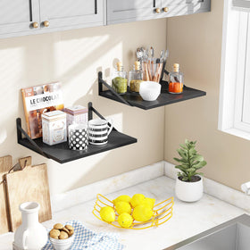 Fixwal floating shelves suitable for living room or bedroom display and storage.