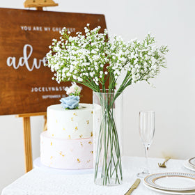 Fixwal dishwasher-safe glass vase, easy cleaning after events.