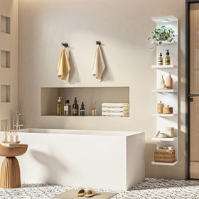 Fixwal display shelf helps organize cosmetics and trinkets
