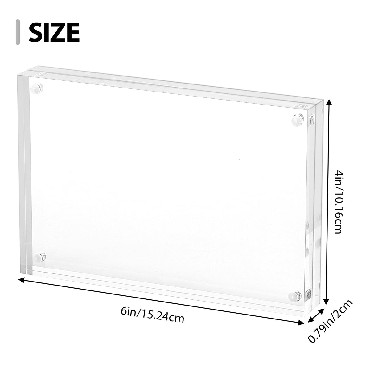 Fixwal double-sided frame showing two photos without borders