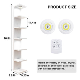 Fixwal engineered-wood shelf shows strong, non-toxic support for decor